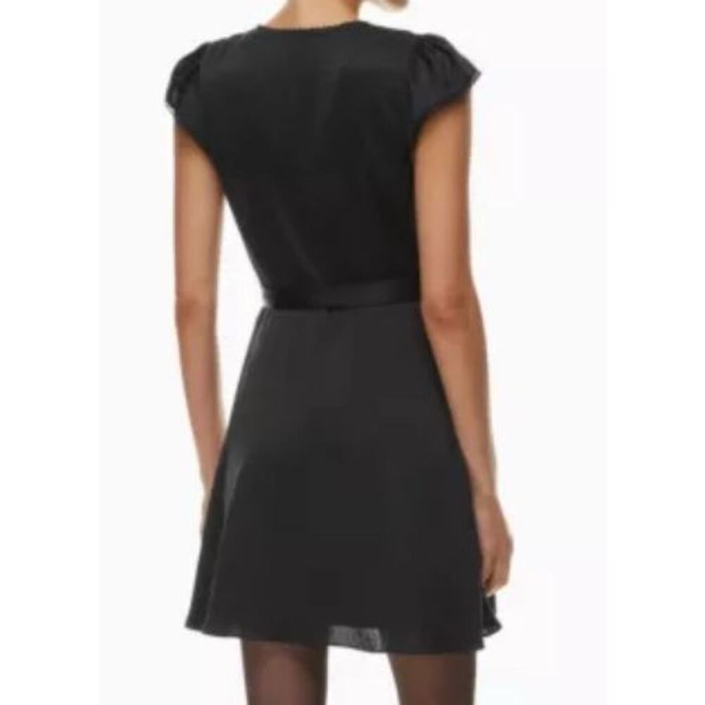 WILFRED Mademoiselle Black Wrap Dress Size XS NWT - Picture 2 of 13